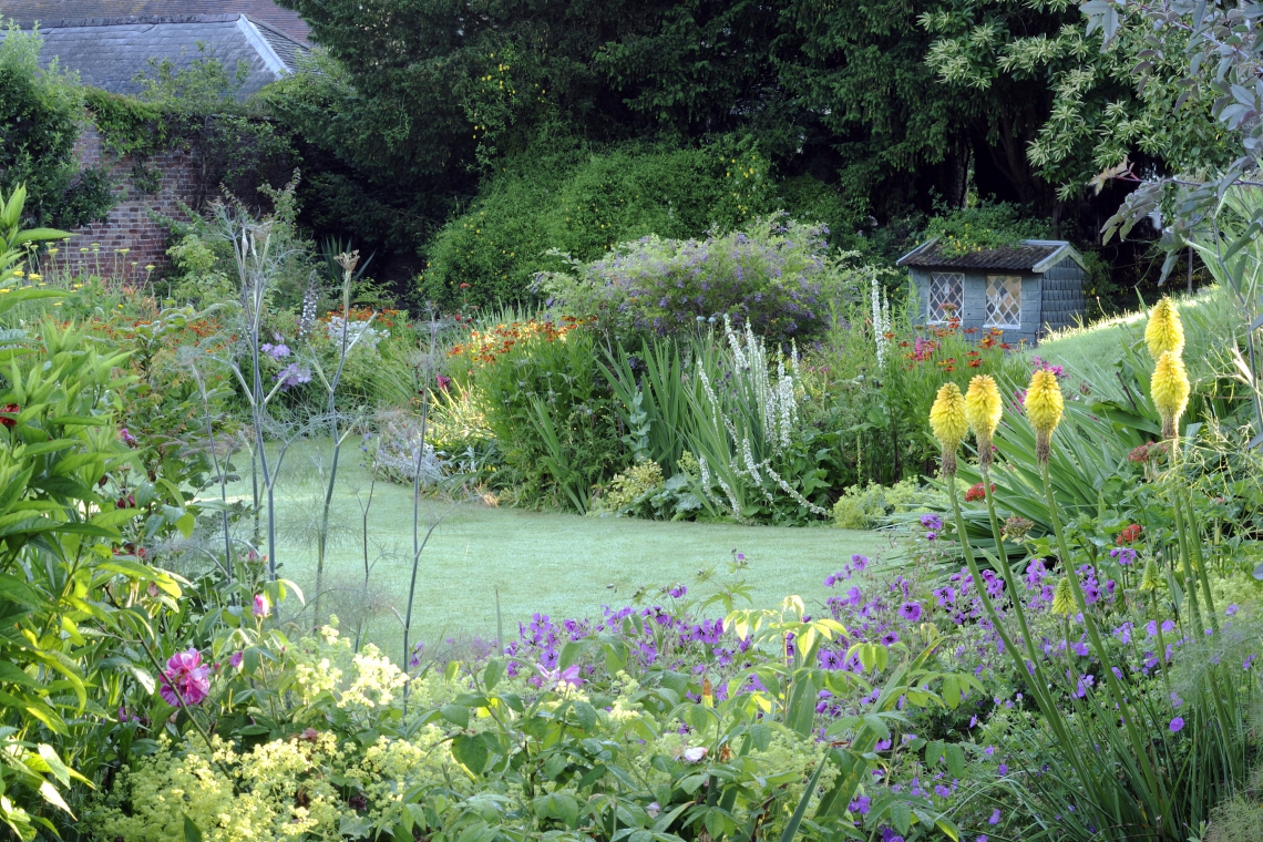View of gardens at Kentchurch Court